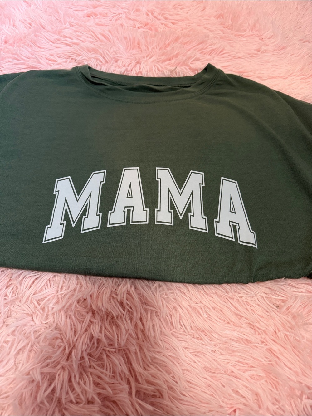 Green MAMA Graphic sweater